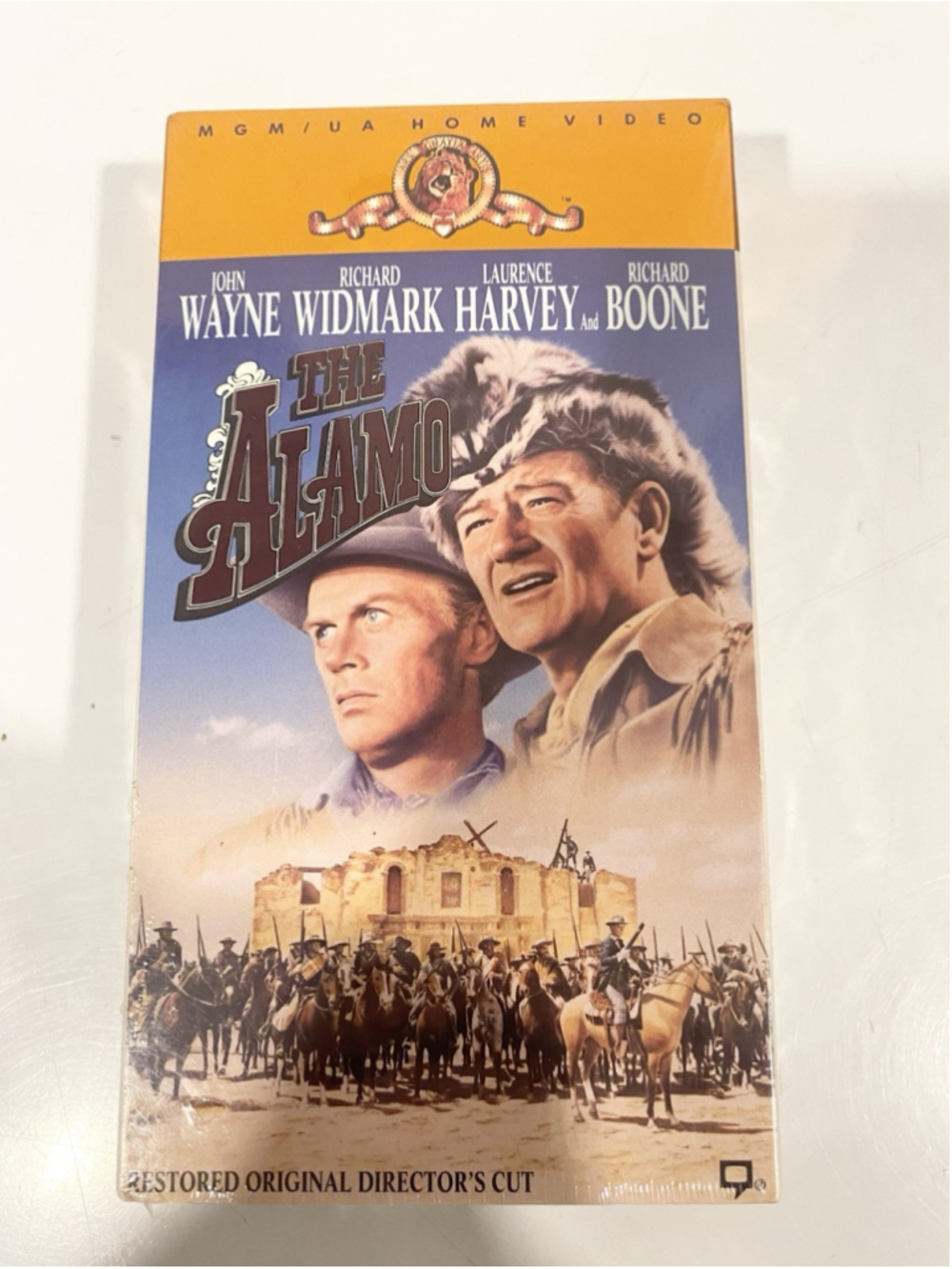 The Alamo VHS 1992 John Wayne Restored Director’s Cut NEW SEALED MGM/UA